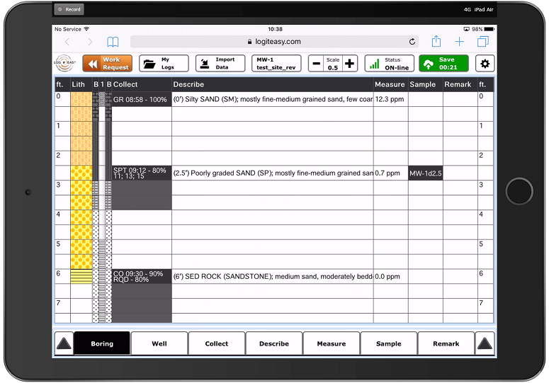 LOGitEASY eForm Boring Log Software